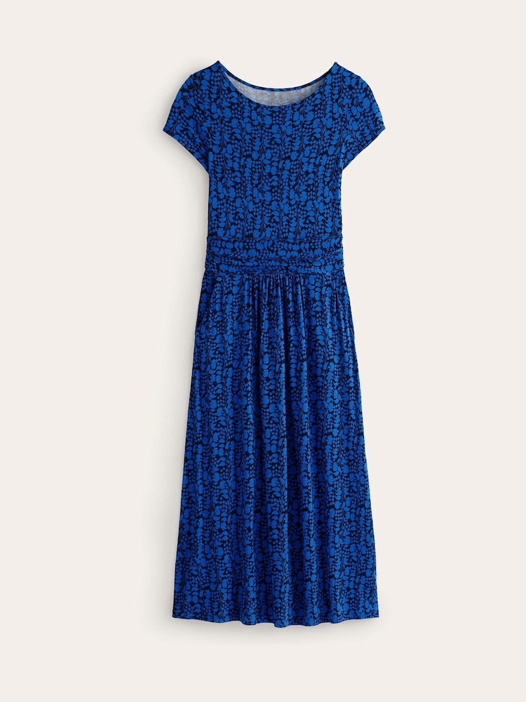 Boden Blue Amelie Jersey Midi Dress - Image 5 of 5
