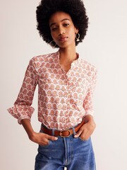 Boden Cream Phoebe 100% Cotton Shirt - Image 1 of 5