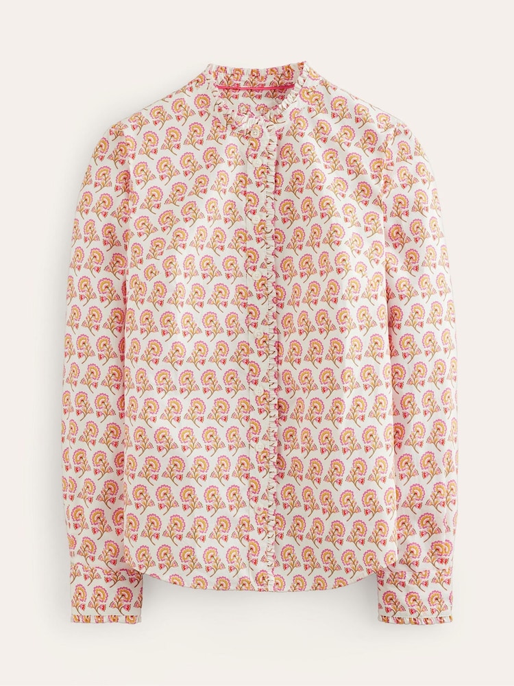 Boden Cream Phoebe 100% Cotton Shirt - Image 5 of 5
