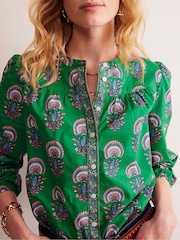 Boden Green Savannah 100% Cotton Blouse - Image 2 of 5