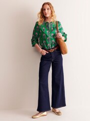 Boden Green Savannah 100% Cotton Blouse - Image 4 of 5