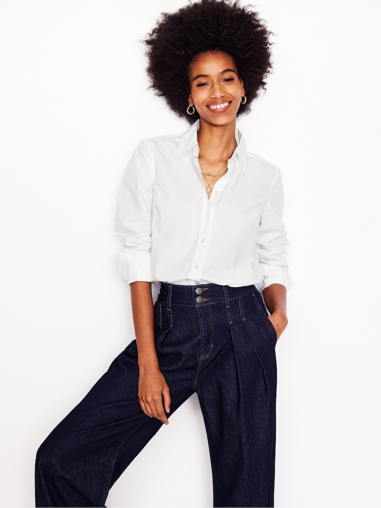 Boden White Sienna 100% Cotton Shirt - Image 2 of 6