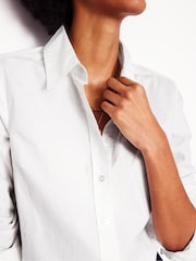 Boden White Sienna 100% Cotton Shirt - Image 3 of 6