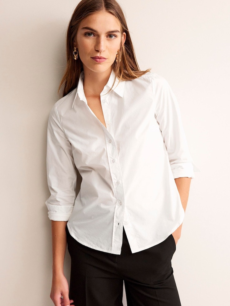 Boden White Sienna 100% Cotton Shirt - Image 1 of 6 Boden White Sienna 100% Cotton Shirt - Image 1 of 6