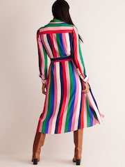 Boden Red Kate Midi Shirt Dress - Image 4 of 6