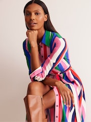 Boden Red Kate Midi Shirt Dress - Image 5 of 6