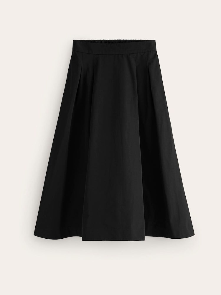 Schwarz - Boden Isabella Midi-Rock aus Taft - Bild 5 von 5