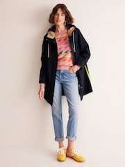 Boden Navy Blue Wells Waterproof Coat - Image 1 of 6