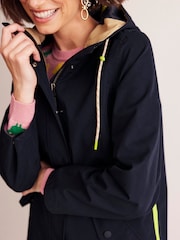 Boden Navy Blue Wells Waterproof Coat - Image 2 of 6