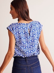 Boden Blue Modern Shell Top - Image 3 of 5
