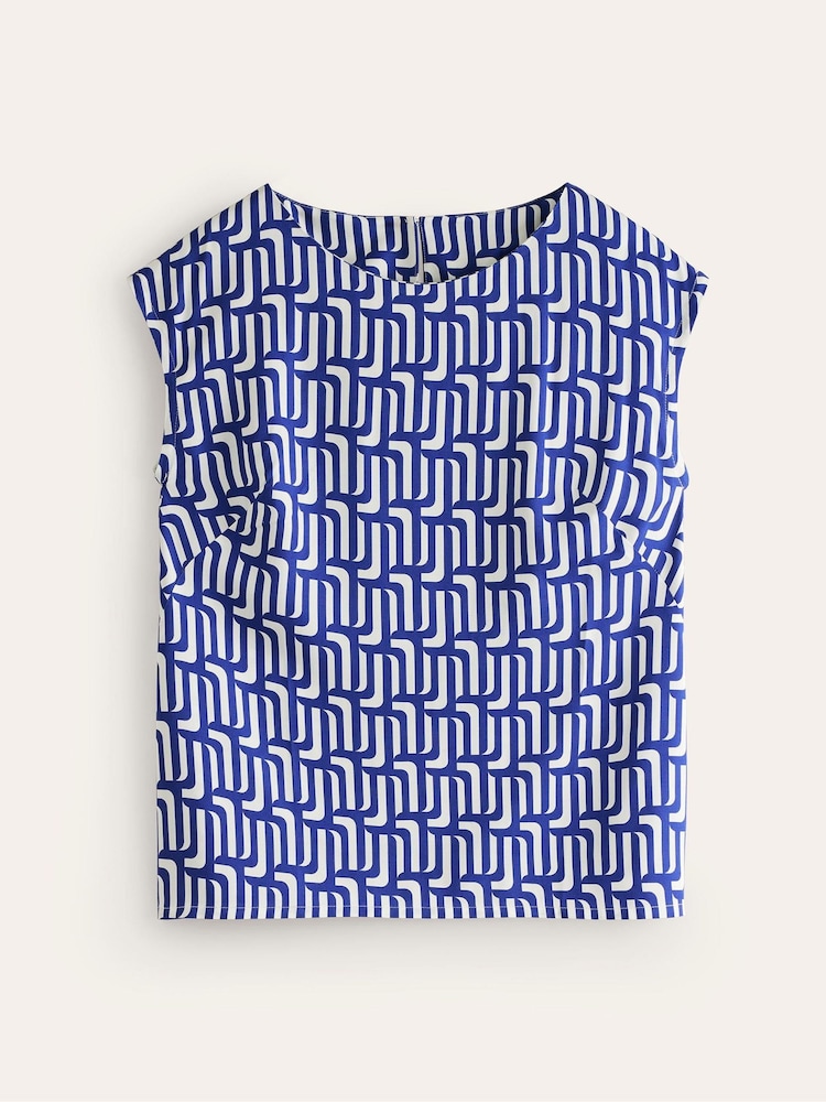 Boden Blue Modern Shell Top - Image 5 of 5 Boden Blue Modern Shell Top - Image 5 of 5