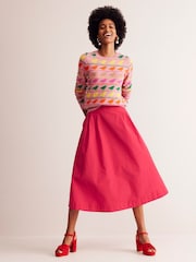 Pink - Boden Isabella Midi-Rock aus Taft - Bild 2 von 6