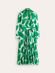 Boden Green Amy 100% Cotton Midi Shirt Dress - Image 6 of 6