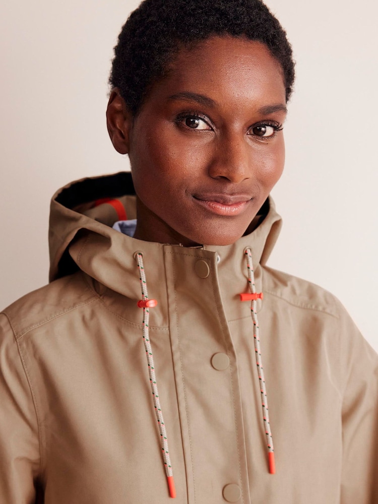 Boden Natural Wells Waterproof Coat - Image 2 of 5