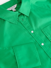 Vert - Chemise oversize à manches longues Girlfriend - Image 2 of 3