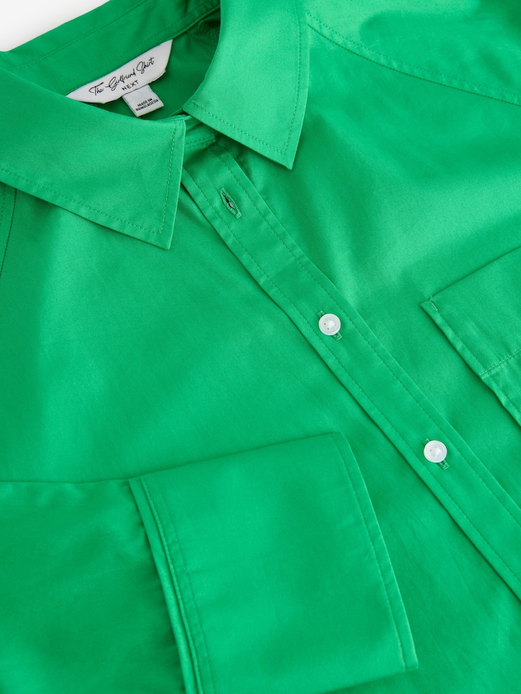 Vert - Chemise oversize à manches longues Girlfriend - Image 2 of 3