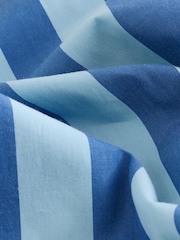 Light/Dark Blue Stripe - Girlfriend Oversized Long Sleeve Shirt - Image 7 of 7