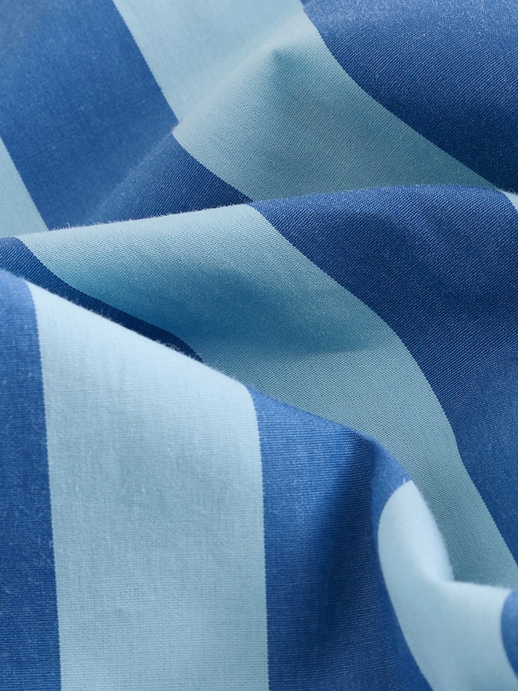 Light/Dark Blue Stripe - Girlfriend Oversized Long Sleeve Shirt - Image 7 of 7
