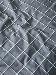 Grey Check Reversible Check Duvet Cover and Pillowcase Set - Image 5 of 8