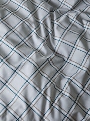 Grey Check Reversible Check Duvet Cover and Pillowcase Set - Image 6 of 8