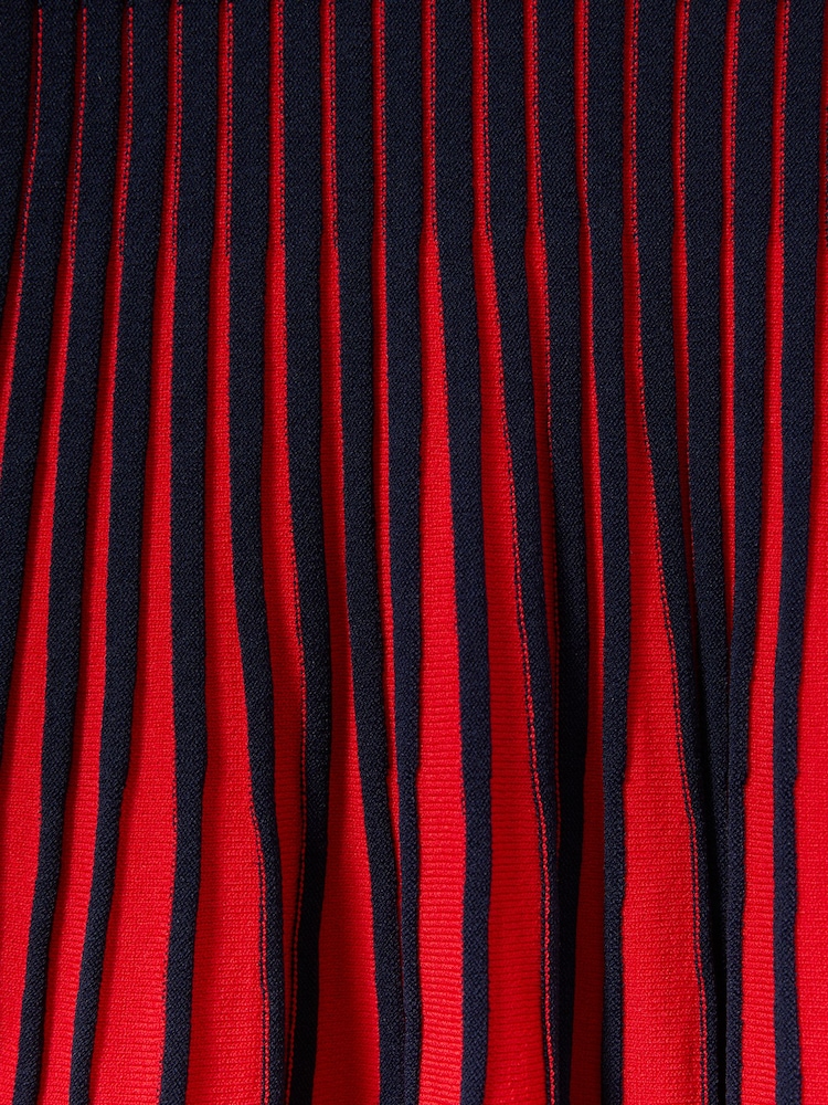 Reiss Lou Pleated Contrast Skater Dress - Imagen 4 de 4