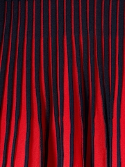 Reiss Navy Lou 4-9 yrs Pleated Contrast Skater Dress - Image 4 of 4