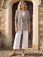 Roman Brown Tweed Double Blazer - Image 2 of 5