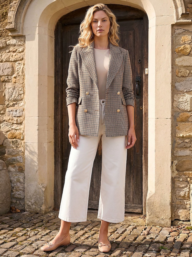 Roman Brown Tweed Double Blazer - Image 2 of 5