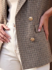 Roman Brown Tweed Double Blazer - Image 5 of 5