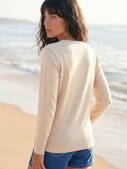 Roman Natural V-Neck Star Hotfix Jumper - Image 2 of 4