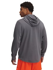 Under Armour Grey Rival Terry Logo Hoodie - Image 2 of 2