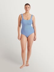Hunza G Blue Coverage Square Neck Swimsuit - Image 1 of 3