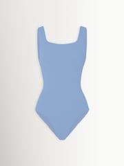 Hunza G Blue Coverage Square Neck Swimsuit - Image 3 of 3