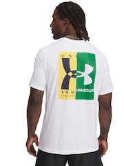Branco - Camiseta com logotipo Evol da Under Armour 60/40 - Imagem 2 de 2