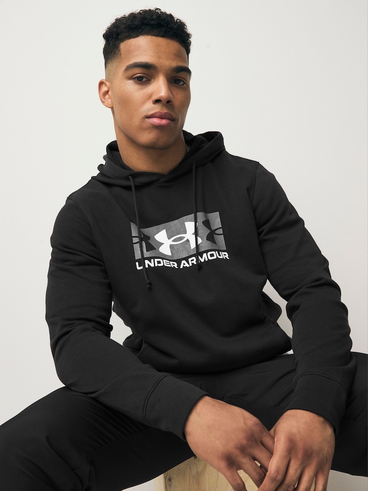 Under Armour Black Rival Terry Logo Hoodie - Image 1 of 5