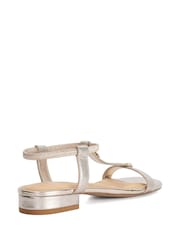 Dune London Metallic Lyra Casual Sandals - Image 3 of 5