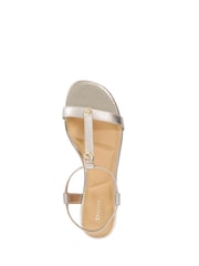 Dune London Metallic Lyra Casual Sandals - Image 4 of 5