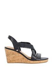 Dune London Black Kamies Wedges - Image 1 of 5
