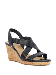 Dune London Black Kamies Wedges - Image 2 of 5
