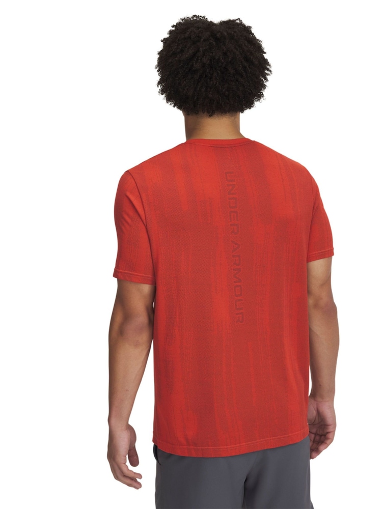 Under Armour Orange Vanish Seamless Novelty T-Shirt - Image 2 of 3