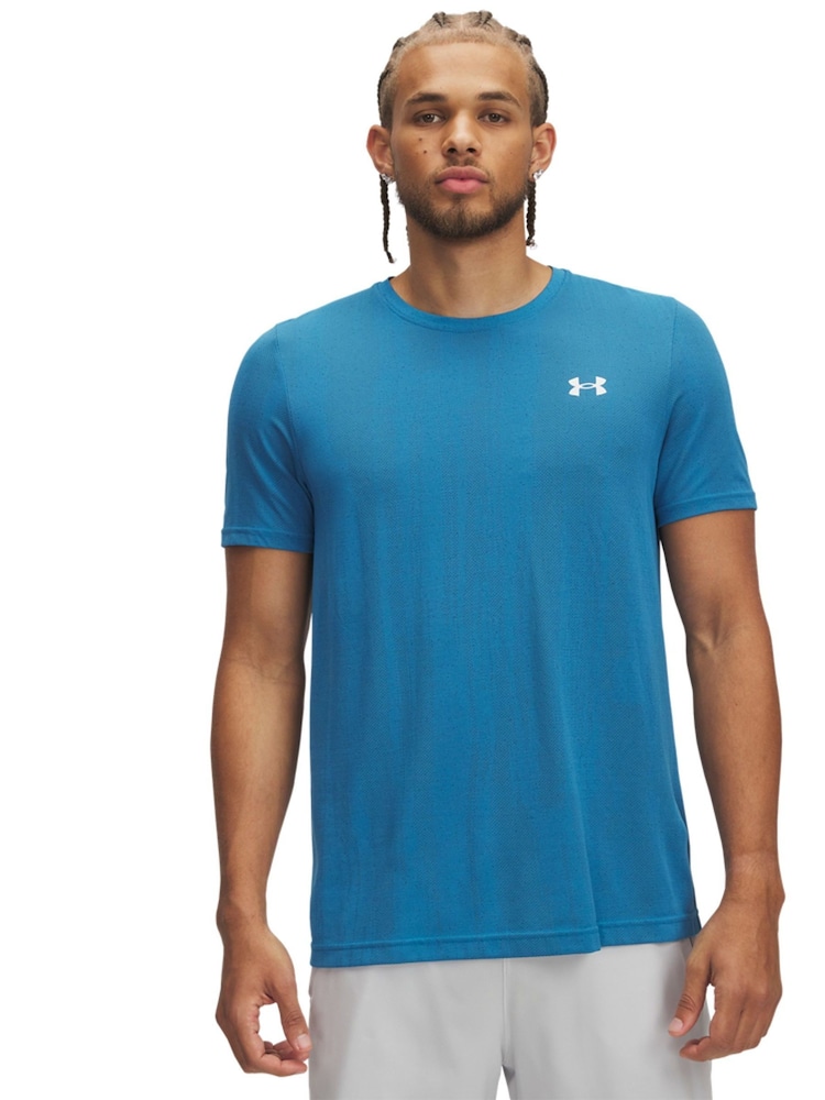 Under Armour Blue Vanish Seamless Novelty T-Shirt - Image 1 of 4