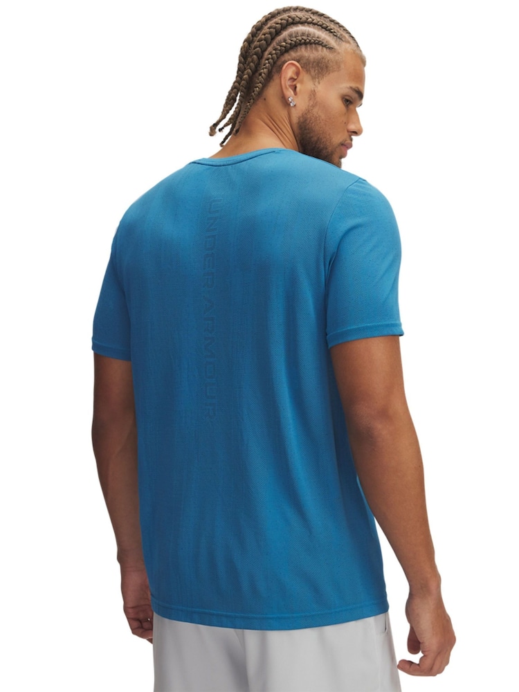 Under Armour Blue Vanish Seamless Novelty T-Shirt - Image 2 of 4