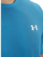 Under Armour Blue Vanish Seamless Novelty T-Shirt - Image 3 of 4