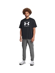 Under Armour Grey Vibe Woven Cargo Joggers - Image 1 of 6