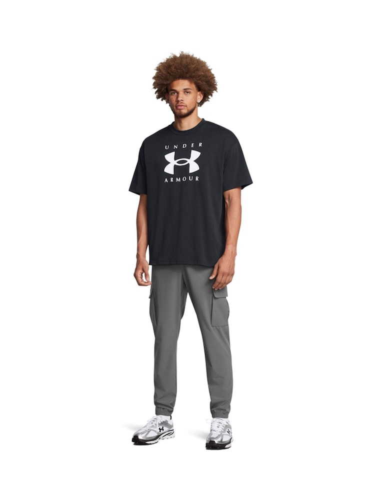 Under Armour Grey Vibe Woven Cargo Joggers - Image 1 of 6