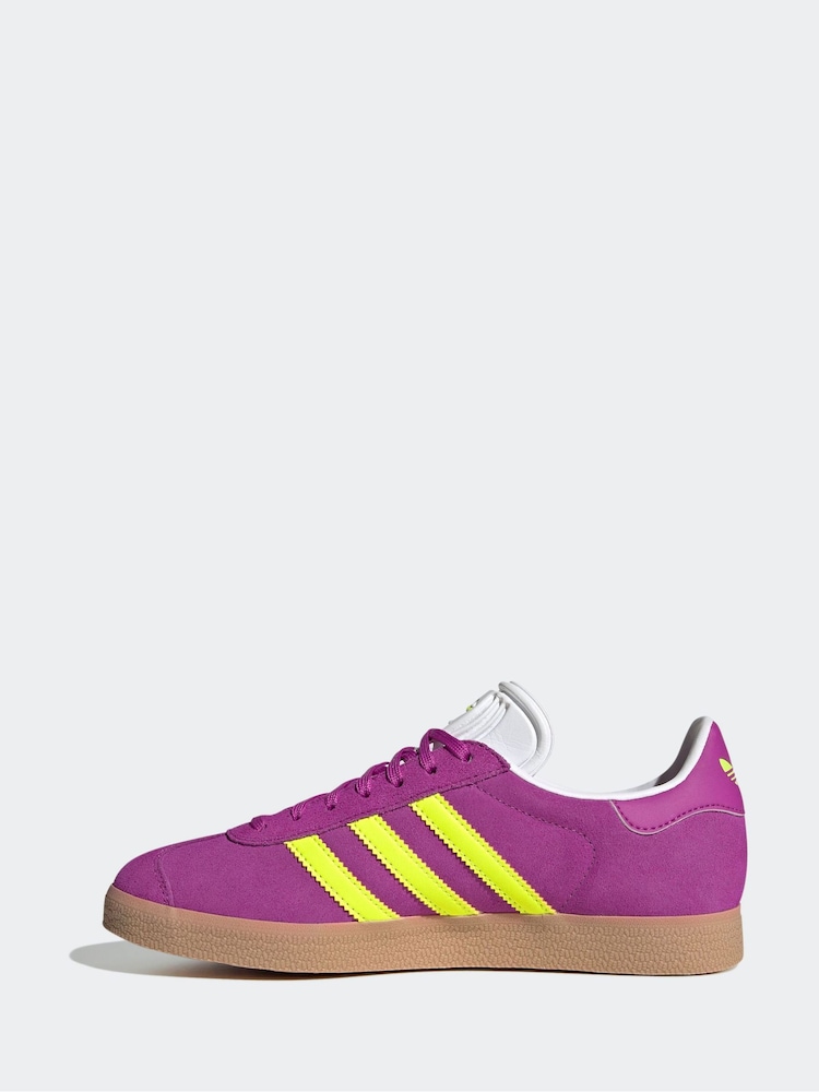 adidas Originals Purple Gazelle Trainers - Image 2 of 8