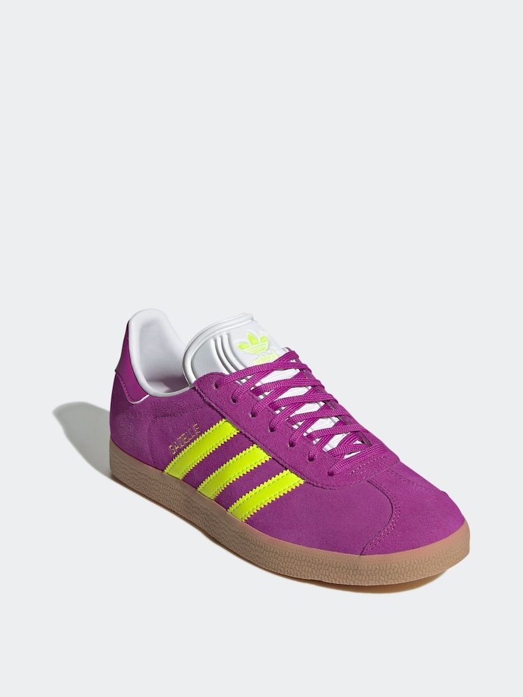 adidas Originals Purple Gazelle Trainers - Image 3 of 8