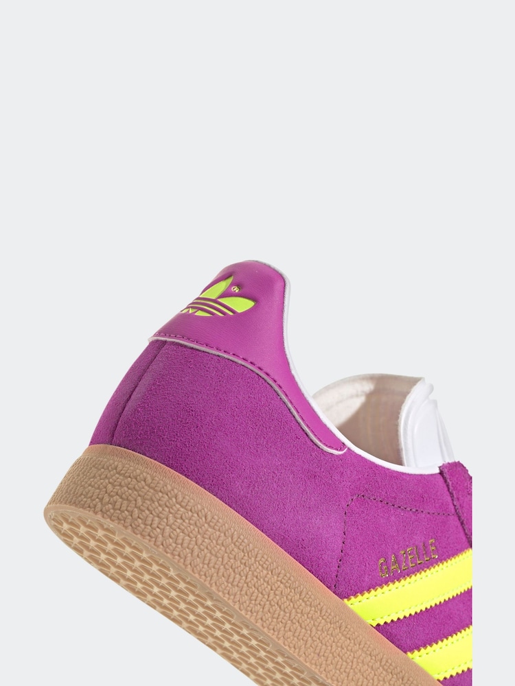 adidas Originals Purple Gazelle Trainers - Image 8 of 8