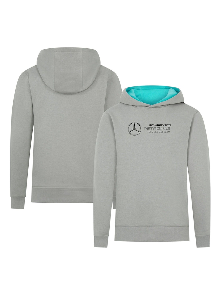 Fanatics Kids Large Grey F1 Mercedes AMG Petronas Logo Hoodie - Image 1 of 3