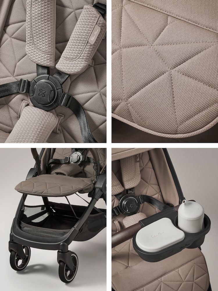 Silver Cross Cobble Clic Compact Pushchair amd Footmuff Bundle - Image 6 of 6
